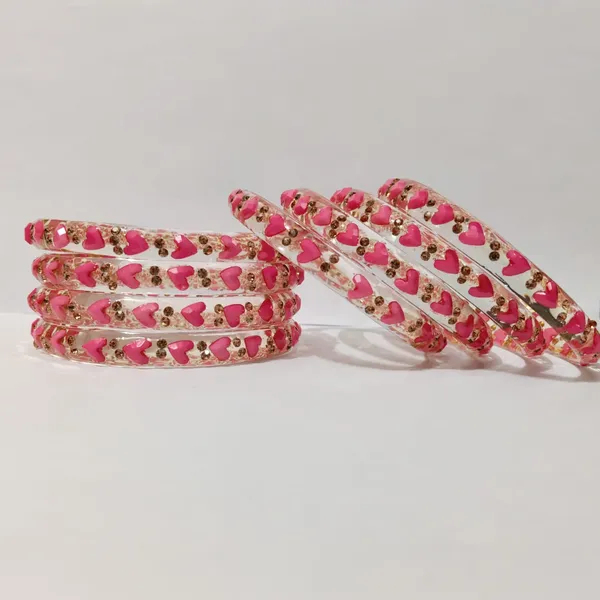 Pink_Glass_Bangles_Set_For_Women