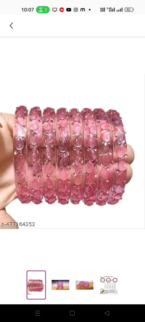 Peach_Glass_Bangles_Set_For_Women