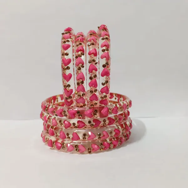 Pink_Glass_Bangles_Set_For_Women