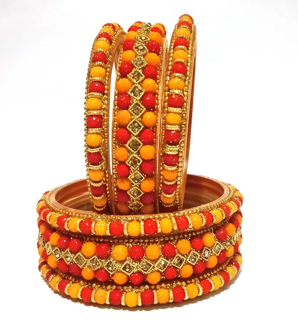 Red_And_Orange_Glass_Bangles_Set_For_Women