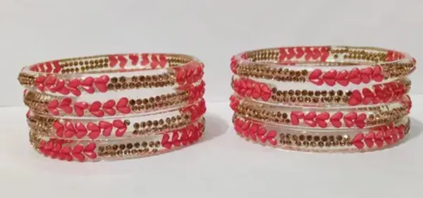 Pink_And_Gold_Glass_Bangles_Set_For_Women