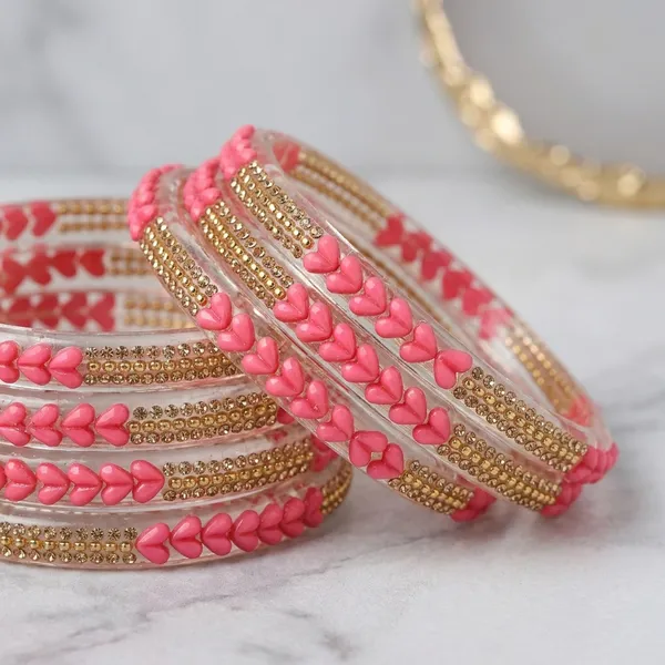 Pink_And_Gold_Glass_Bangles_Set_For_Women