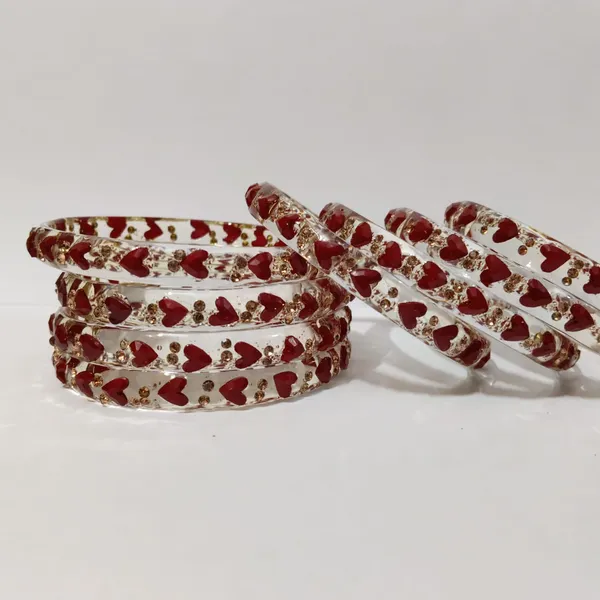 Red_Glass_Bangles_Set_For_Women