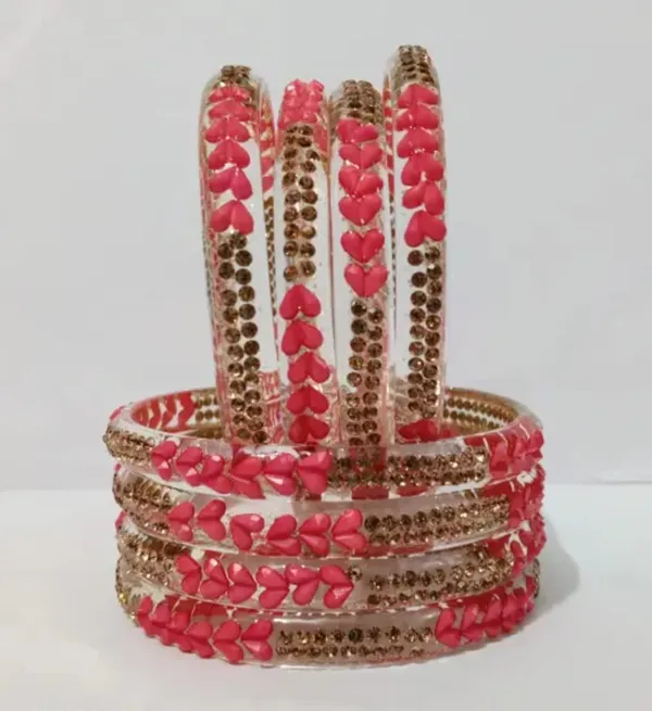 Pink_And_Gold_Glass_Bangles_Set_For_Women