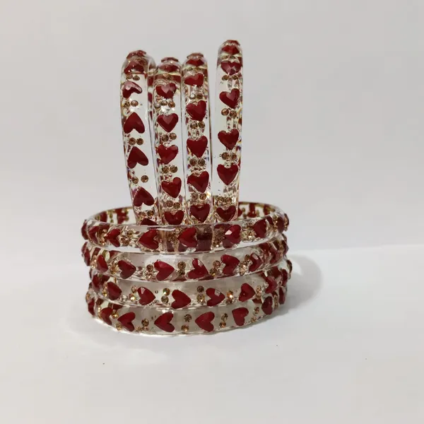 Red_Glass_Bangles_Set_For_Women