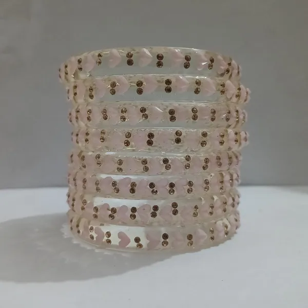 Peach_Glass_Bangles_Set_For_Women