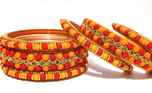 Red_And_Orange_Glass_Bangles_Set_For_Women