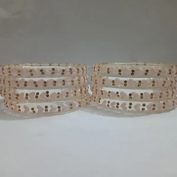 Peach_Glass_Bangles_Set_For_Women