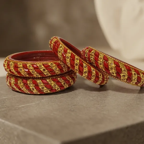 Red_And_Gold_Glass_Bangles_Set_For_Women