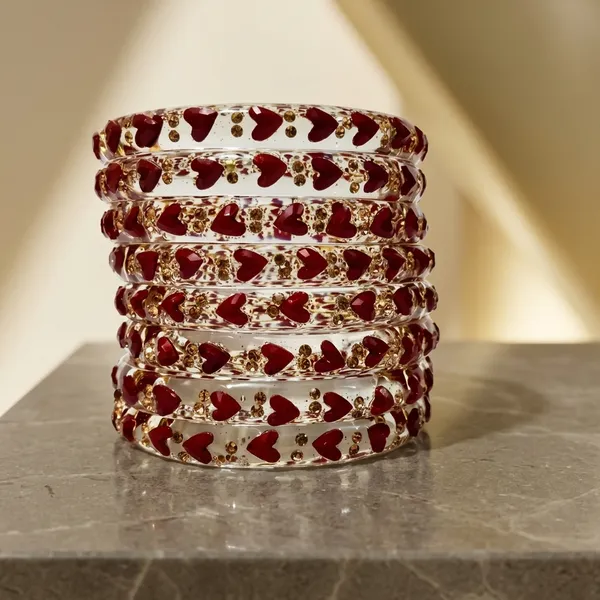 Red_Glass_Bangles_Set_For_Women