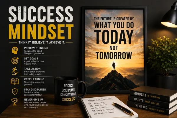 Success_Mindset_Inspirational_Decor_Framed_Canvas_Wall_Art_|_Premium_Hd_Print