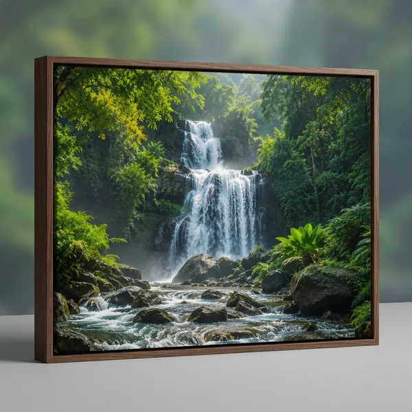Forest_Waterfall_Scenic_Landscape_Framed_Canvas_Wall_Art_|_Premium_Hd_Print