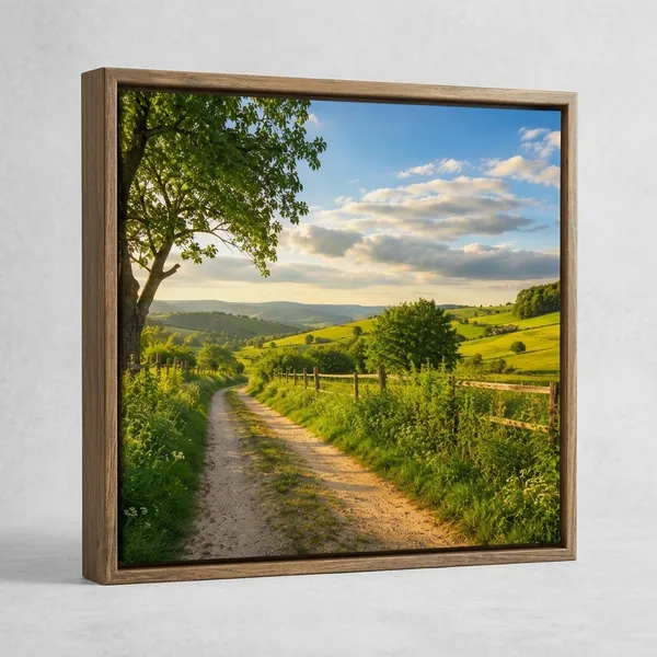 Countryside_Path_Rustic_Landscape_Framed_Canvas_Wall_Art_|_Premium_Hd_Print