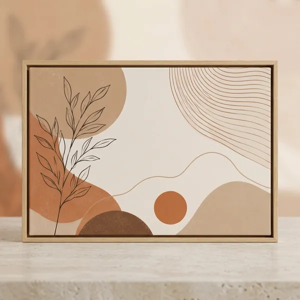 Boho_Line_Art_Minimal_Design_Framed_Canvas_Wall_Art_|_Premium_Hd_Print