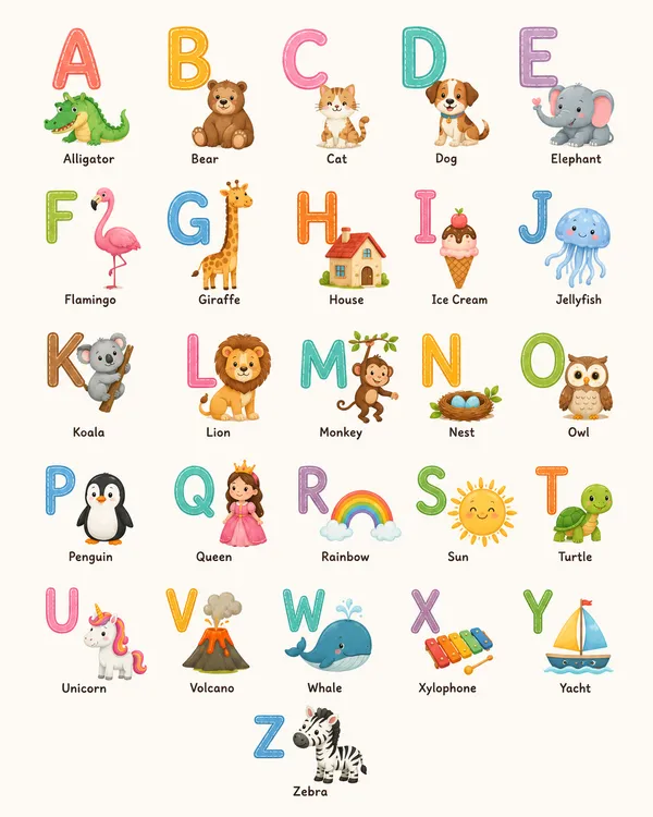 Alphabet_A-Z_Learning_Poster_Educational_Wall_Art_For_Kids