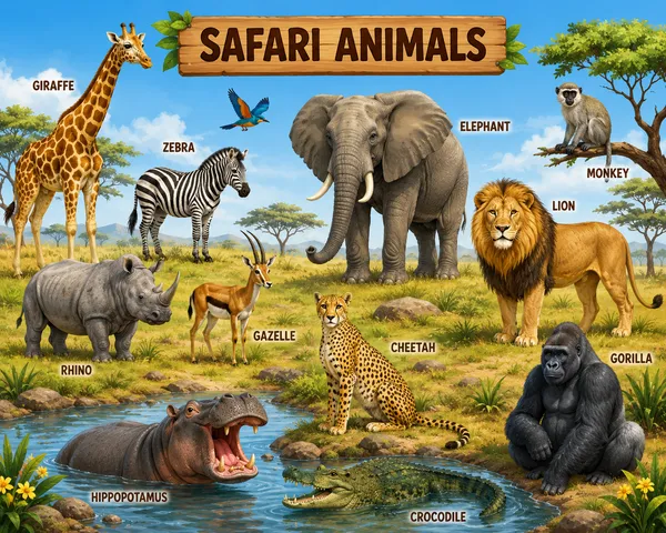 Safari_Animals_Learning_Poster_Educational_Wall_Art_For_Kids