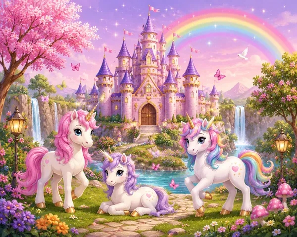 Magical_Unicorn_Castle_Poster_Fantasy_Wall_Art_For_Kids