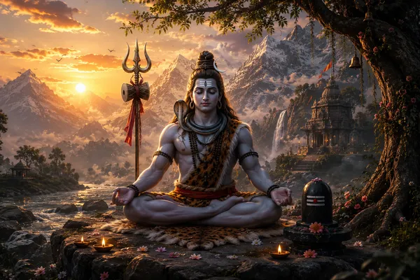Sacred_Shiva_Meditation_Framed_Canvas_Wall_Art_|_Premium_Hd_Print