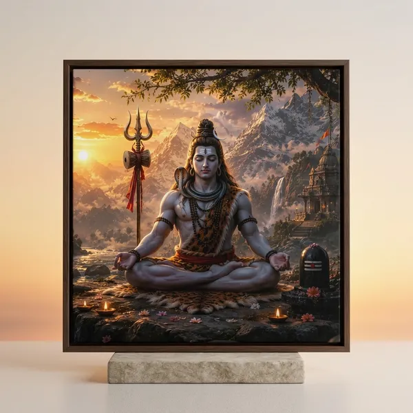 Sacred_Shiva_Meditation_Framed_Canvas_Wall_Art_|_Premium_Hd_Print