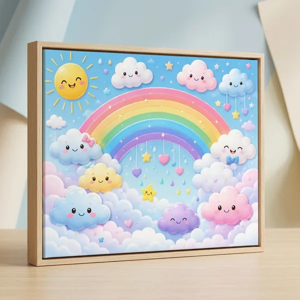 Rainbow_And_Clouds_Nursery_Decor_Wall_Art_For_Kids_Room