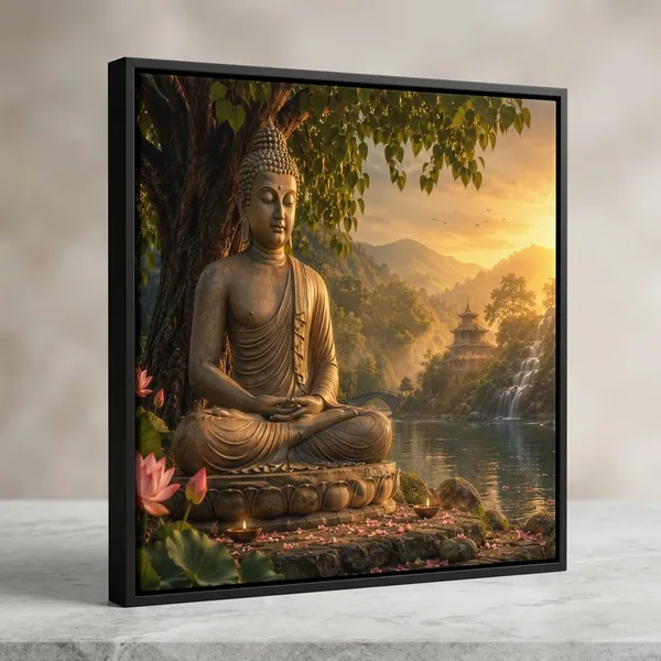 Buddha_Serenity_Meditation_Art_Framed_Canvas_Wall_Art_|_Premium_Hd_Print