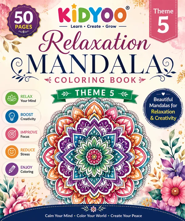 Relaxation_Mandala_Art_Theme_3,_50_Unique_Mandala_Designs_For_Mindful_Coloring_Relaxation_Creativity_Pack_Of_2