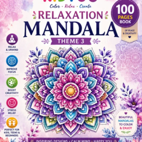 Relaxation_Mandala_Art_Theme_3_100_Unique_Mandala_Designs_For_Mindful_Coloring_Relaxation_Creativity