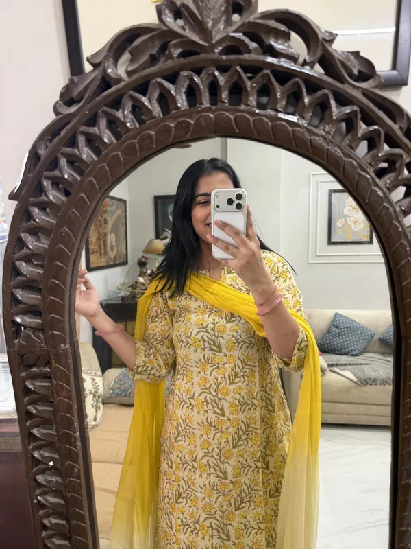 pure_cotton_yellow_straight_suit_set