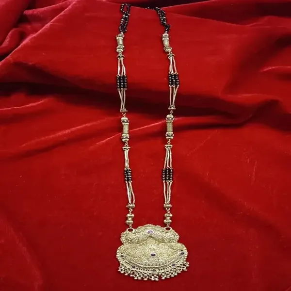 Silver_Gold_Oxidised_Dual_Tone_Beaded_Long_Necklace_For_Women