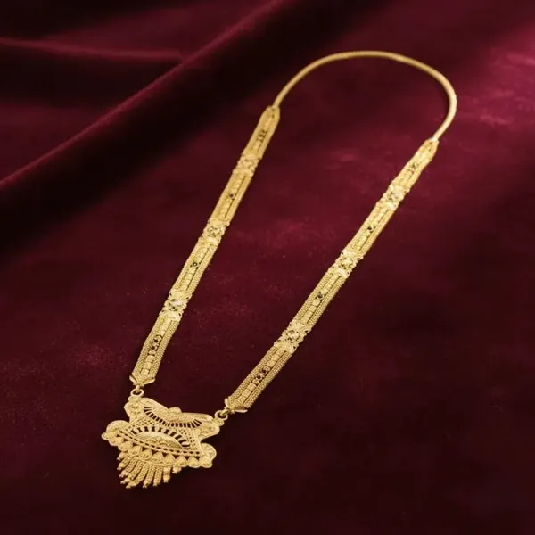 Gold_Plated_Filigree_Long_Chain_Pendant_Necklace_For_Women