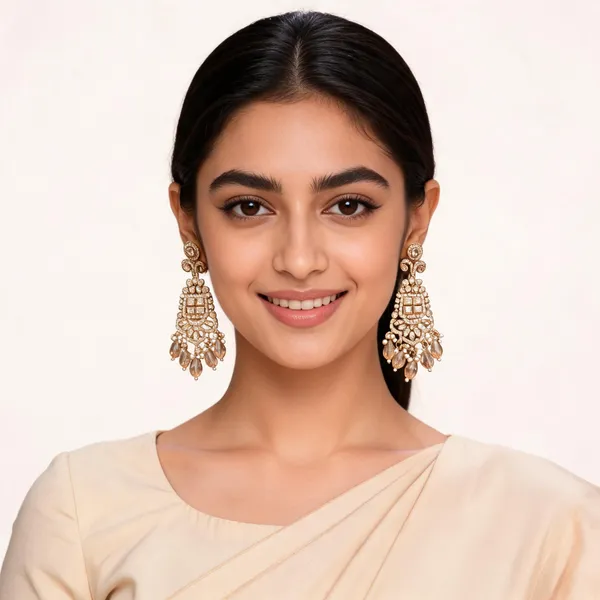 Antique_Gold_Crystal_Studded_Chandbali_Earrings_For_Women