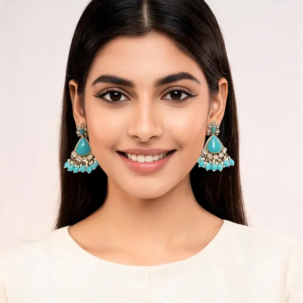 Turquoise_Gold_Kundan_Chandbali_Earrings_For_Women