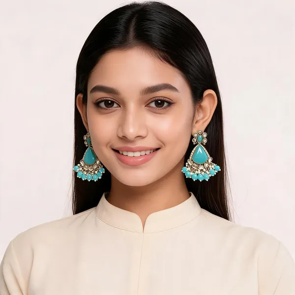 Turquoise_Gold_Kundan_Chandbali_Earrings_For_Women