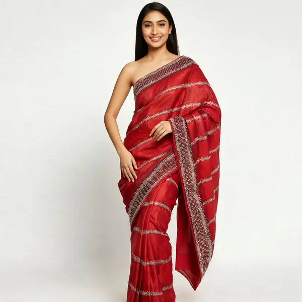 Red_Frendy_Silk_Saree_For_Women