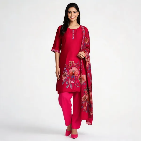 Dark_Pink_Chanderi_With_Work_Suit_For_Women