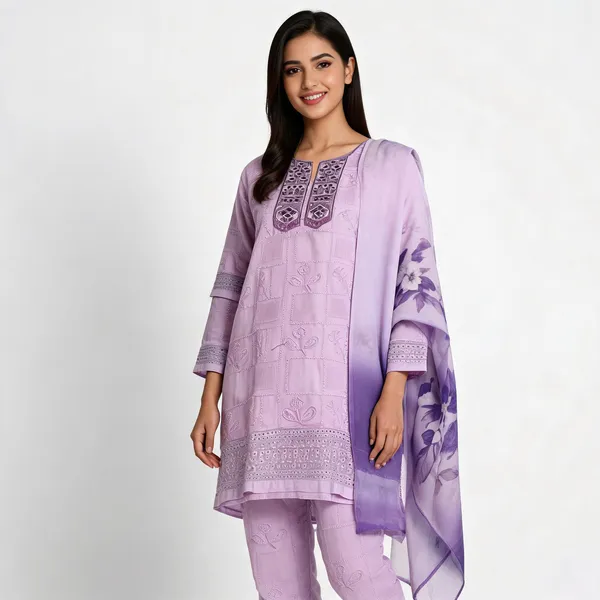 Lavender_Cotton_Fabric_Suit_For_Women