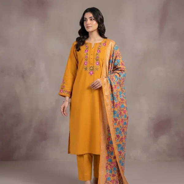 Yellow_Muslin_Cotton_Unstitched_Suit_For_Women