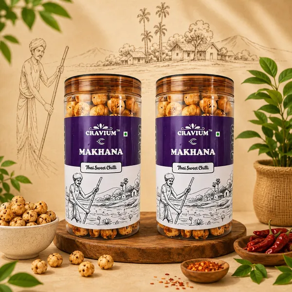 2✗_Thai_Sweet_Chilli_Roasted_Makhana_Fox_Nuts_75G_Pack_Of_2