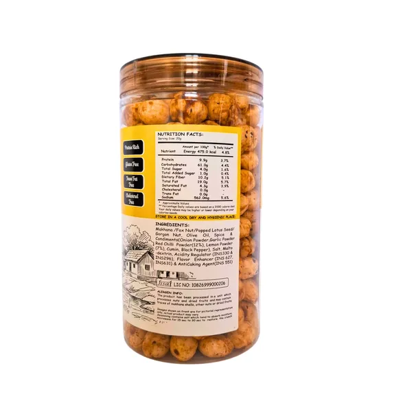2✗_Lemon_Chilli_Roasted_Makhana_Fox_Nuts_75G_Pack_Of_2
