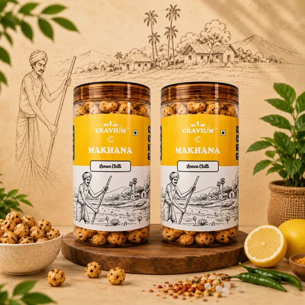 2✗_Lemon_Chilli_Roasted_Makhana_Fox_Nuts_75G_Pack_Of_2
