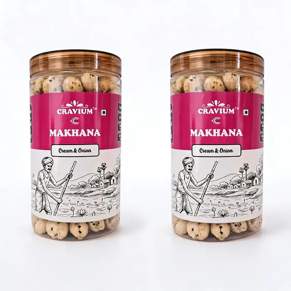 2✗_Cream_And_Onion_Roasted_Makhana_Fox_Nuts_75G_Pack_Of_2