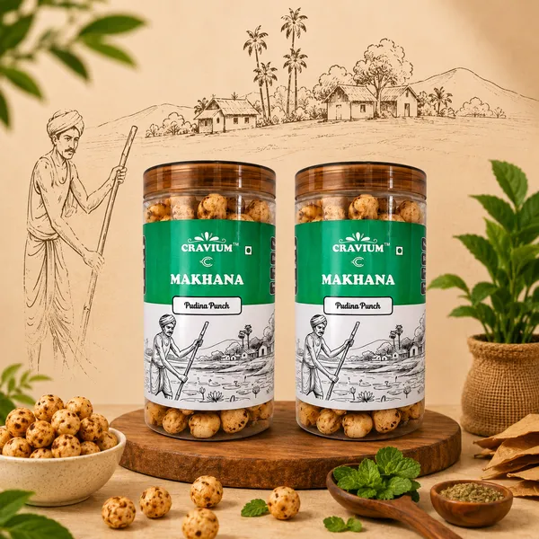 2✗_Pudina_Punch_Roasted_Makhana_Fox_Nuts_75G_Pack_Of_2