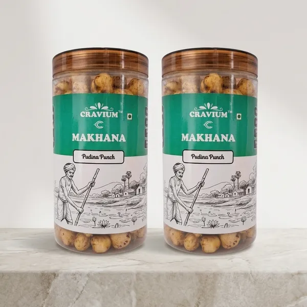 2✗_Pudina_Punch_Roasted_Makhana_Fox_Nuts_75G_Pack_Of_2