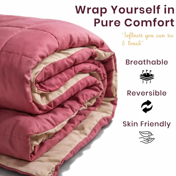 Elarra_Home_Reversible_Comforter_180_Gsm_Ultra_Soft_Microfiber_Ac_Quilt_All_Season_Breathable_Lightweight_Blanket_For_Bed_Berry_Sand_Single