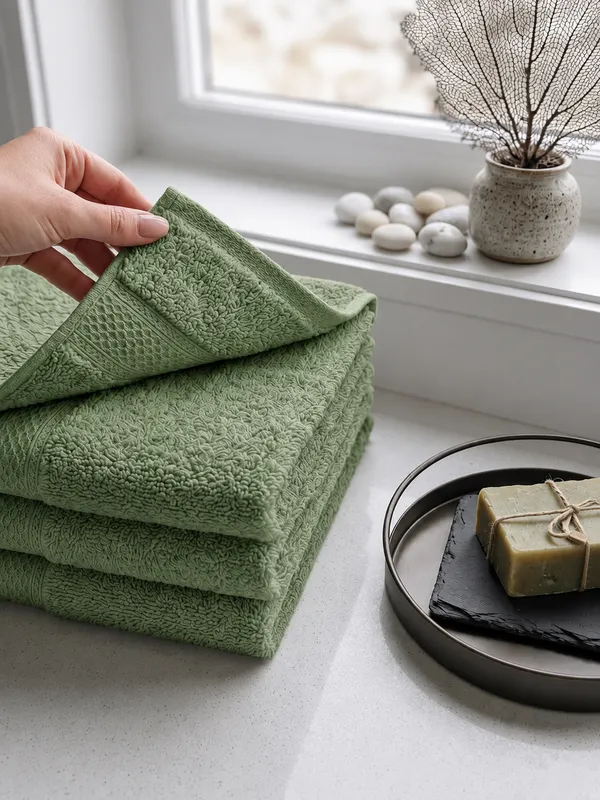 Hand_Towel_|_Pack_of_2_|_100%_Cotton_|__40_CMS_x_60_CMS_|_Super_Absorbent_|_Olive