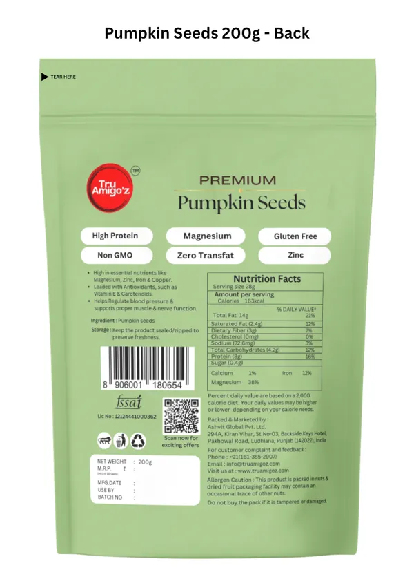 Tru_Amigo'z_Premium_Pumpkin_Seeds_200_G_Pack_Of_2