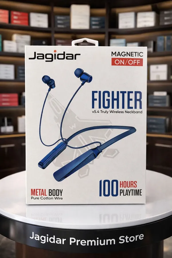 Jagidar_Fighter_Blue_Wireless_Neckband_Earphones_With_Magnetic_On/Off