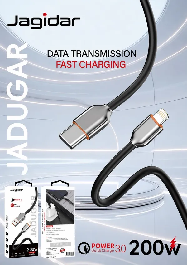 Jagidar_200W_Fast_Charging_Usb_To_Lightning_Cable