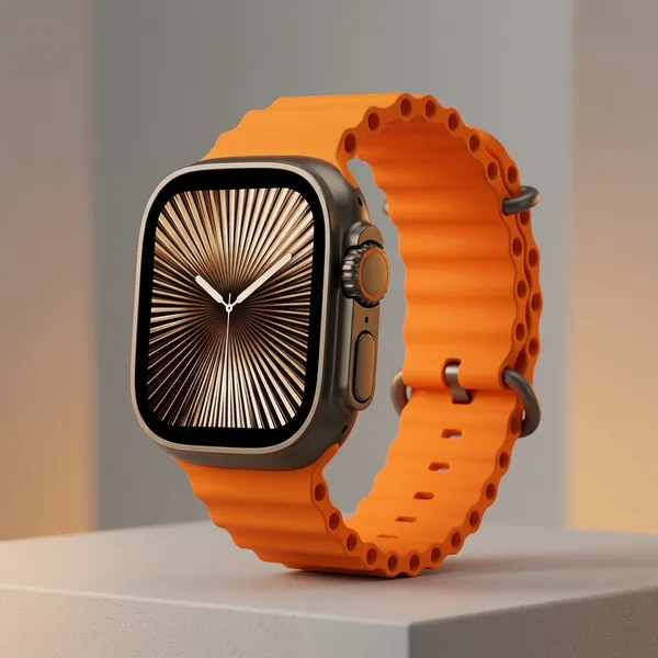 Orange_Silicone_Sport_Band_Smartwatch_With_Radial_Display