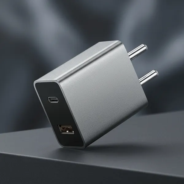Grey_Dual_Port_Usb_Wall_Charger_Adapter
